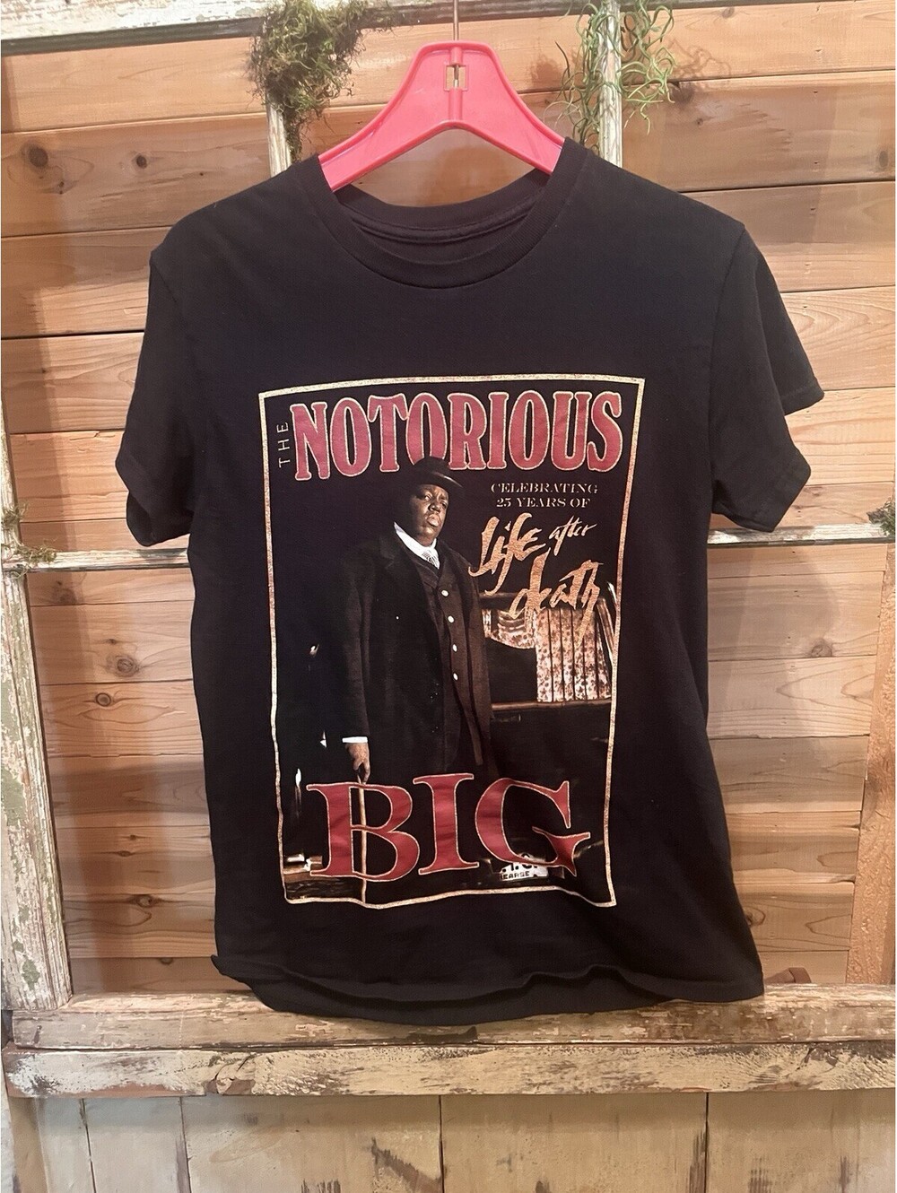 Notorious BIG T Shirt XS Biggie Smalls Life After Death 25th Anniversary Rap Tee